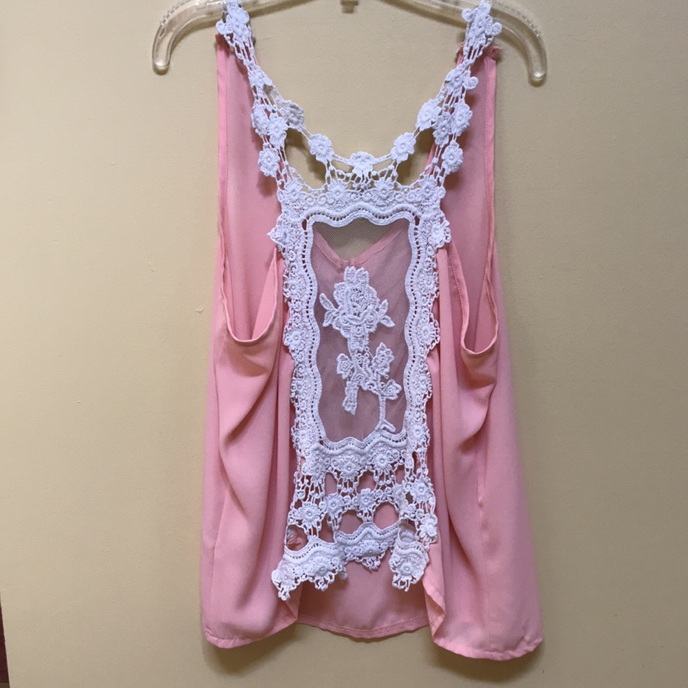 LOVEMARKS tank with crochet back